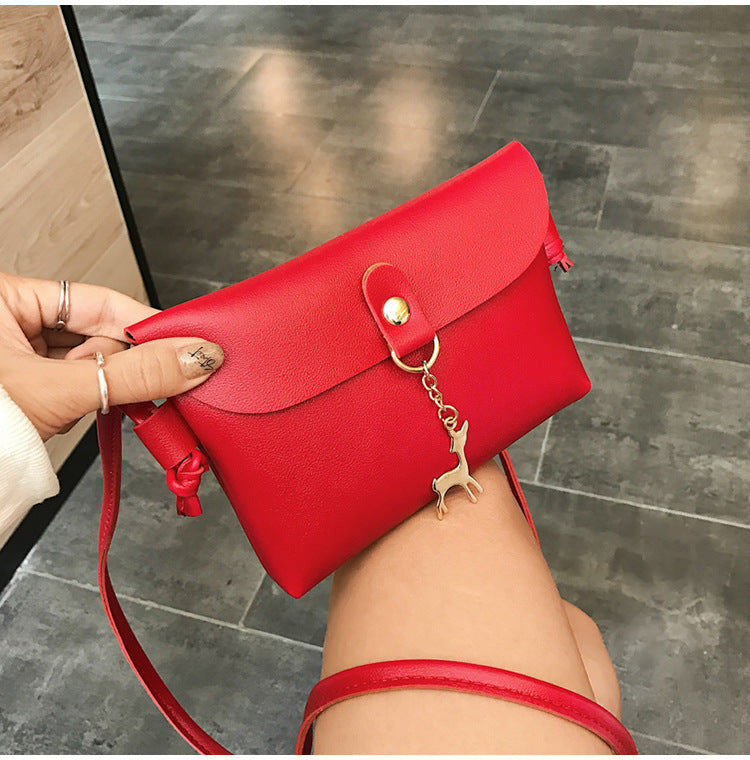 Ladies casual PU shoulder bag