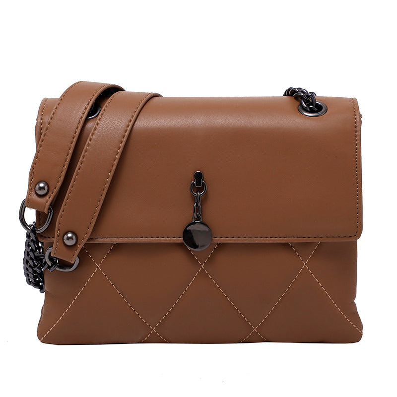 Fashion Ladies Rhombic Chain Handbag