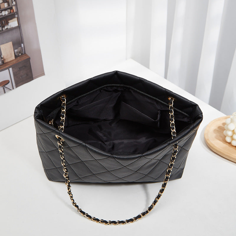 Rhombus Casual Tote Bag Vintage Chain Bag Shoulder