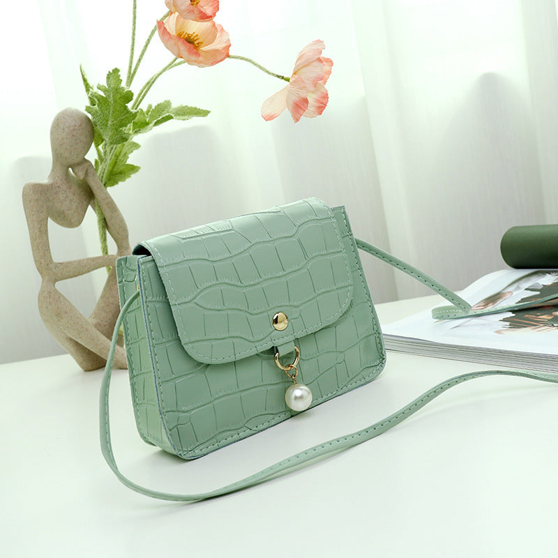 Crocodile Pattern Small Square Bag Women's Bag Cosmetic Bag Shoulder Bag